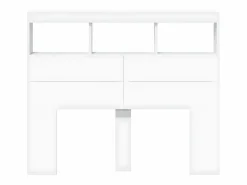 Outlet Clicnbuy Cabecero de cama con LED 120x17x102 cm Blanco