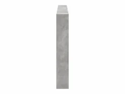 Clicnbuy Cabecero de cama con luz LED hormigón 200x17x102 cm