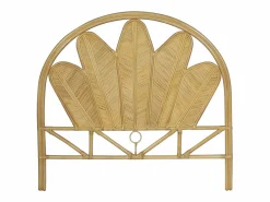Vente-unique Cabecero de cama de 140 cm de ratán de color natural - CHELINA