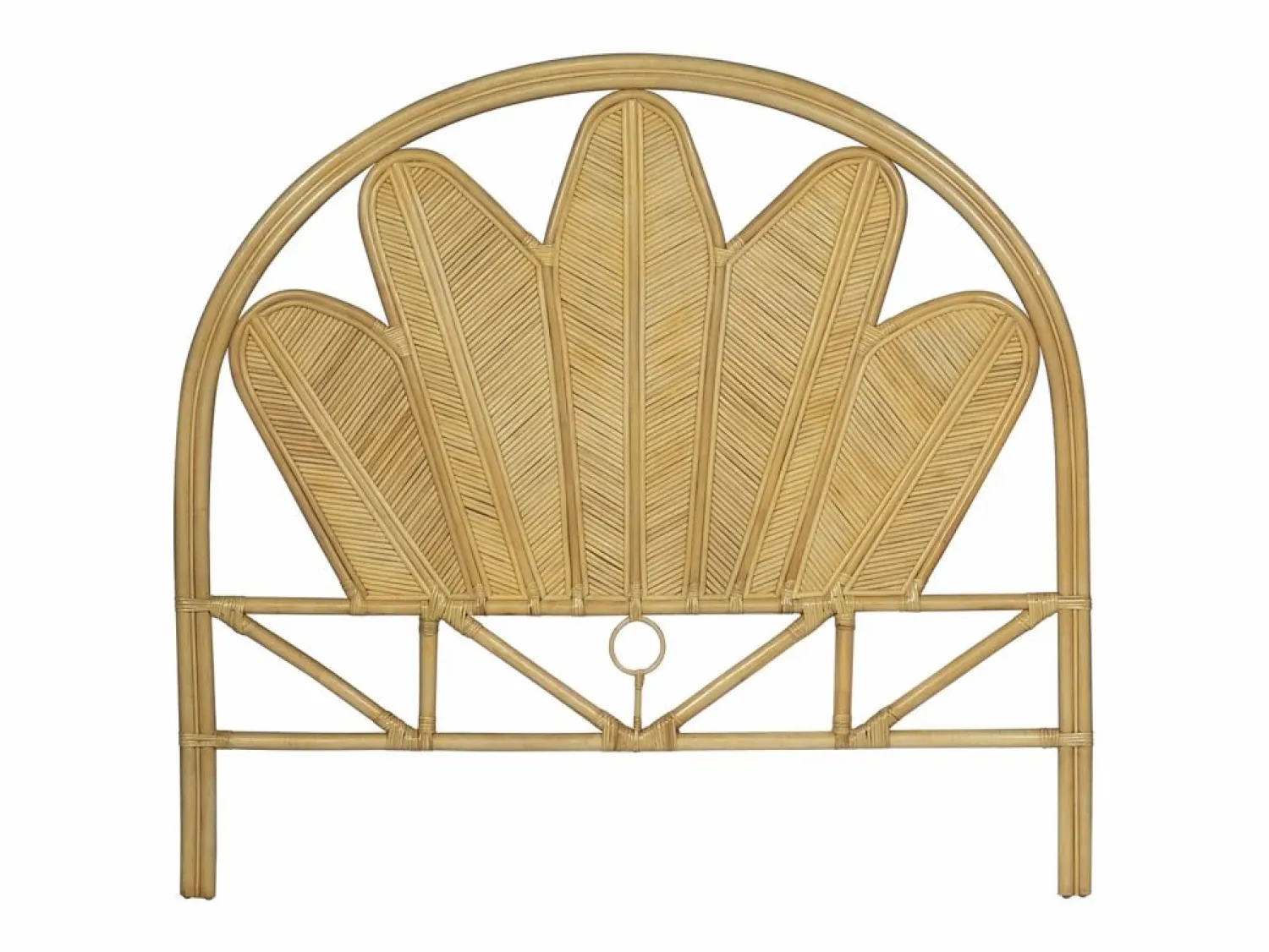 Vente-unique Cabecero de cama de 140 cm de ratán de color natural - CHELINA