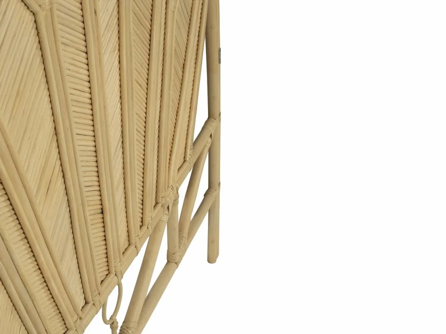 Vente-unique Cabecero de cama de 140 cm de ratán de color natural - CHELINA