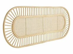 Miliboo Cabecero de cama de ratán natural y mimbre 165 cm BOW