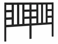 Hot vidaxl Cabecero de cama madera maciza de pino 146x4x100 cm Negro