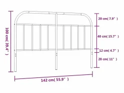 Clearance Cabecero de metal 135 cm Cabecero Y Puente De Cama