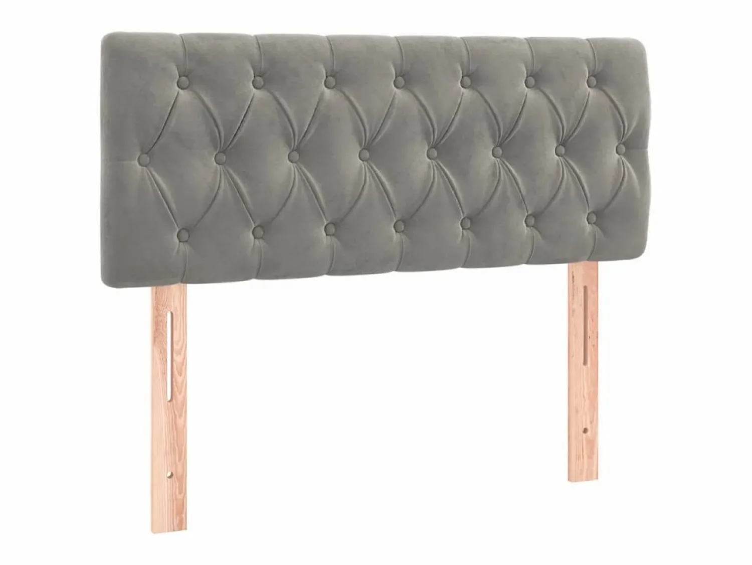 Discount vidaxl Cabecero de terciopelo claro 90x7x78/88 cm Gris