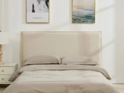 Discount Cabecero desenfundable 190 cm de algodón y lino en color - TAHIME Cabecero Y Puente De Cama