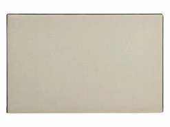Outlet Vente-unique Cabecero desenfundable de 170 cm en algodón y lino color beige y negro - CHESMA Negro / Beige
