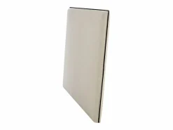 Outlet Vente-unique Cabecero desenfundable de 170 cm en algodón y lino color beige y negro - CHESMA Negro / Beige