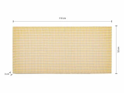 Online Cabecero infantil tapizado en vichy color 110x52cm Amarillo