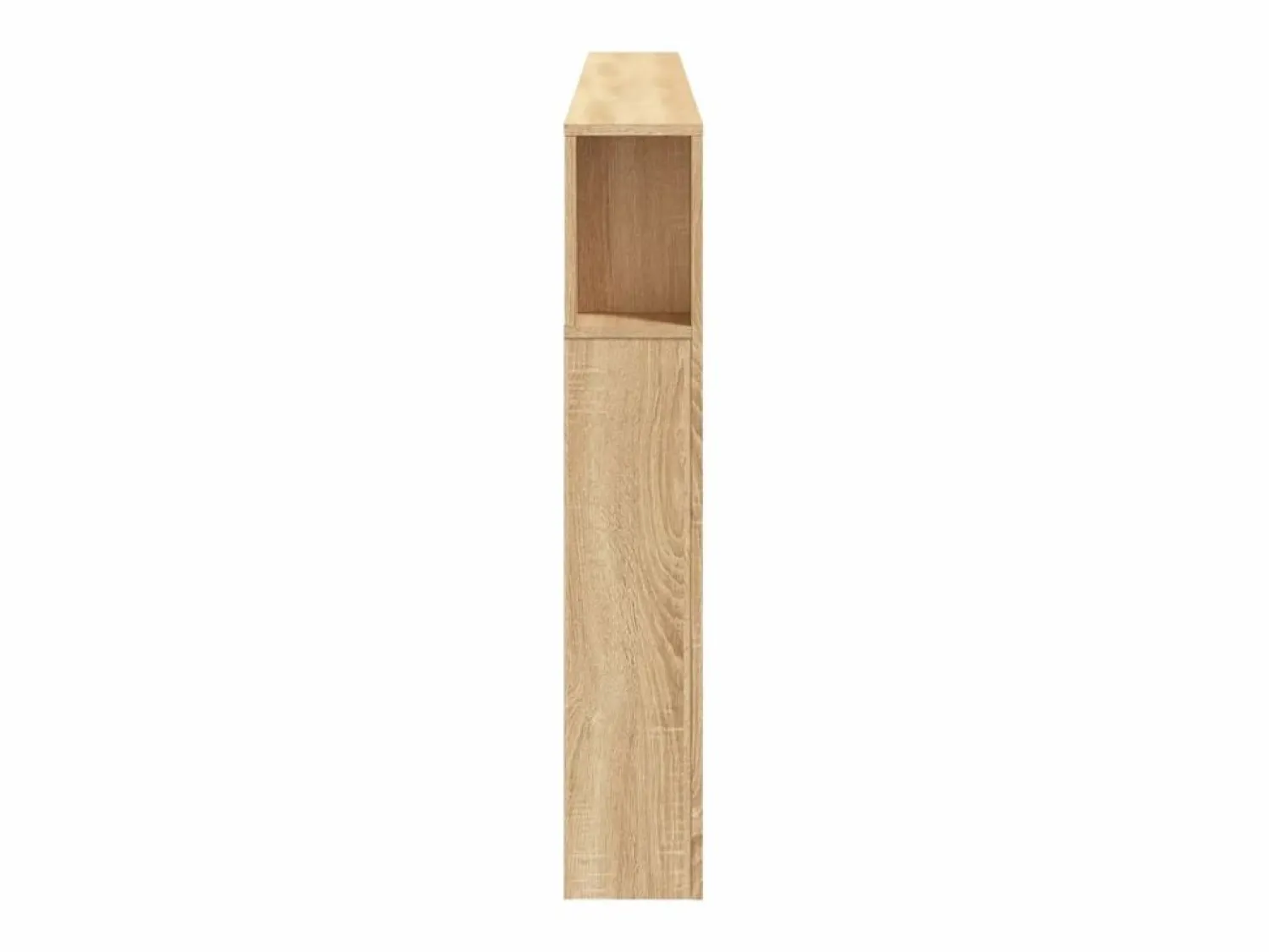 Clicnbuy Cabecero LED madera ingeniería roble Sonoma 220x18,5x103,5 cm