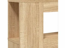 Clicnbuy Cabecero LED madera ingeniería roble Sonoma 220x18,5x103,5 cm