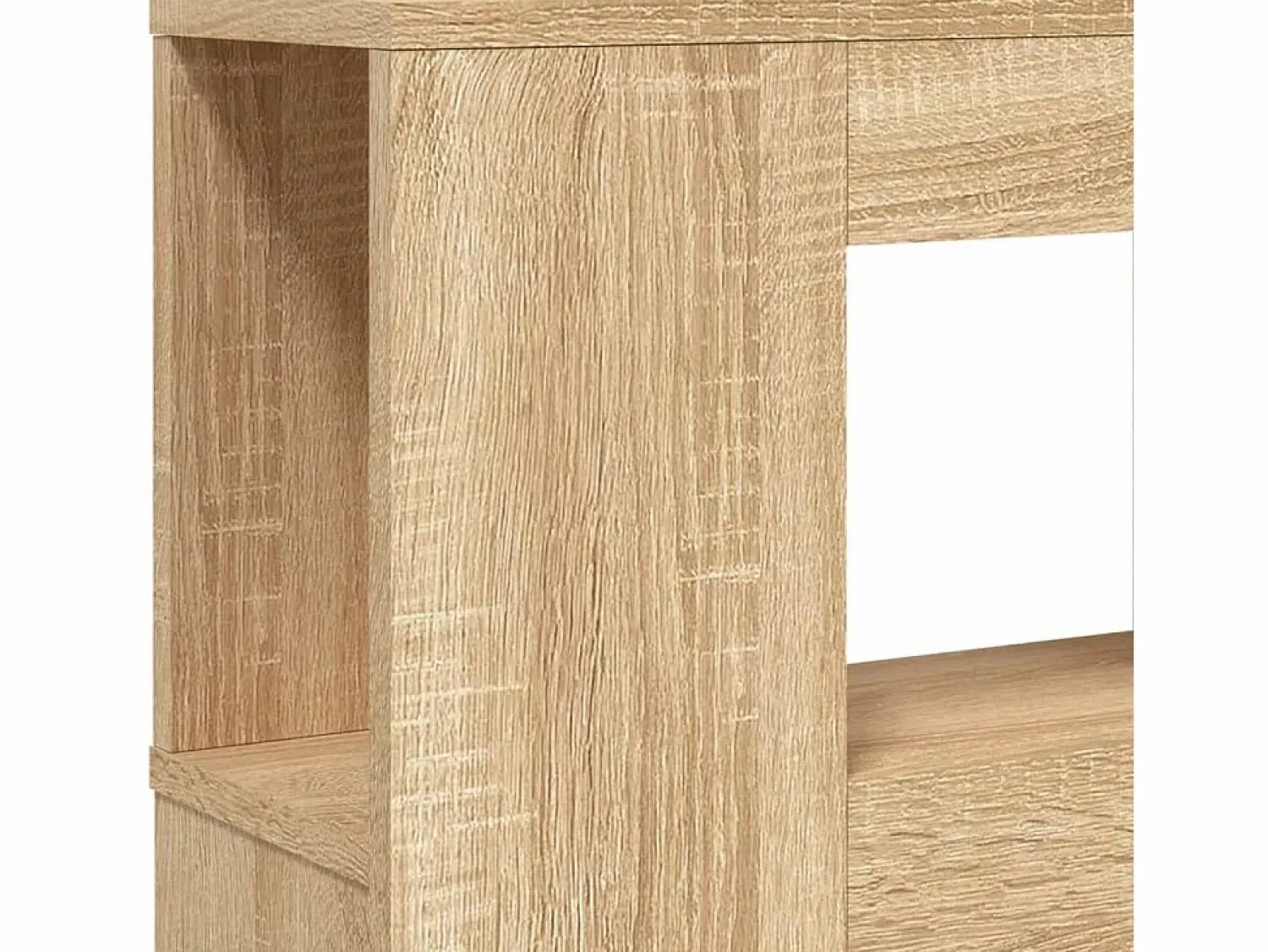 Clicnbuy Cabecero LED madera ingeniería roble Sonoma 220x18,5x103,5 cm