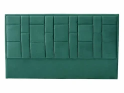 Cabecero moderno de 180 cm en terciopelo Verde abeto HERMINE Cabecero Y Puente De Cama
