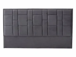 Vente-unique Cabecero moderno de 180 cm en terciopelo oscuro HERMINE