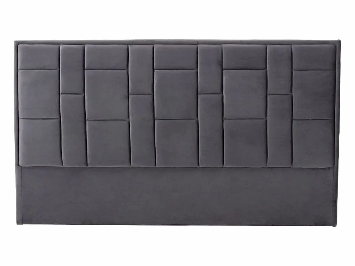 Vente-unique Cabecero moderno de 180 cm en terciopelo oscuro HERMINE
