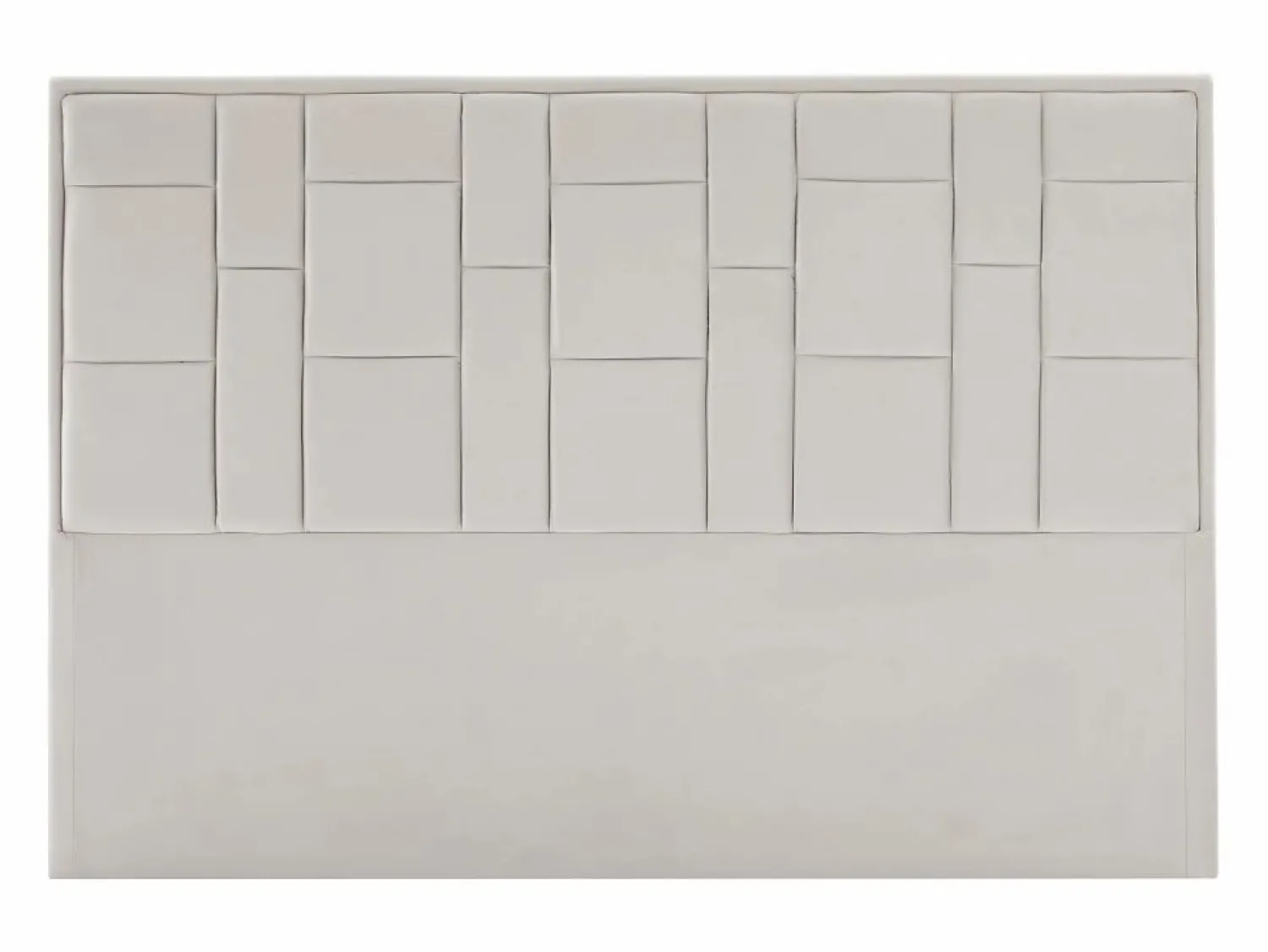 Outlet Vente-unique Cabecero moderno de 180 cm en terciopelo - HERMINE Beige