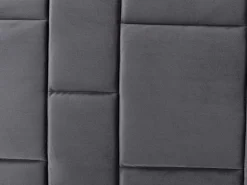 Sale Vente-unique Cabecero moderno Hermine de 140 cm en terciopelo oscuro Gris