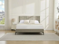 Vente-unique Cabecero moderno Hermine de terciopelo color de 140 cm
