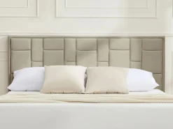 Vente-unique Cabecero moderno Hermine de terciopelo color de 140 cm