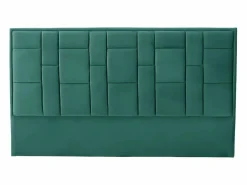 New Vente-unique Cabecero moderno Hermine de 160 cm en terciopelo Verde pino