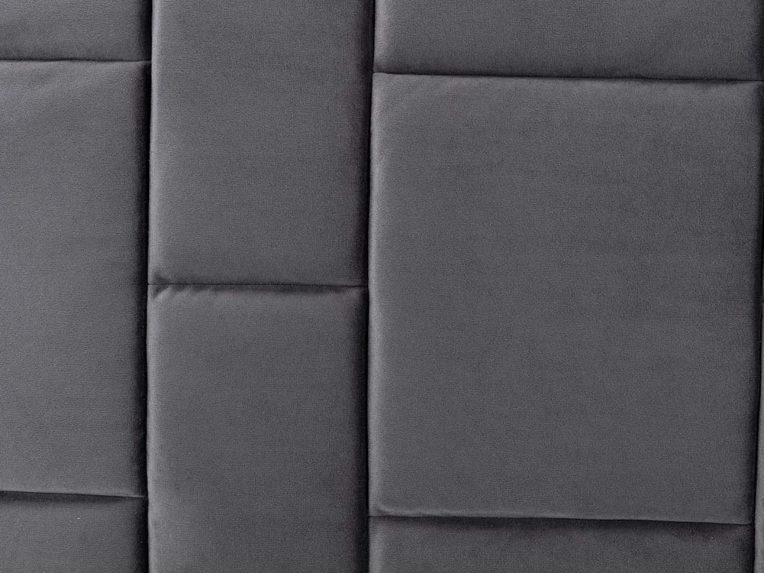 Vente-unique Cabecero moderno Hermine de 160 cm en terciopelo oscuro