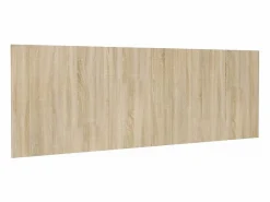 Cabecero pared madera contrachapada roble Sonoma 240x1,5x80cm Cabecero Y Puente De Cama