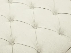 Best Vente-unique Cabecero tapizado 150 cm en tela - JOHENE Beige