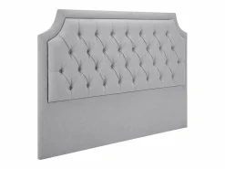 Outlet Cabecero tapizado 200 cm en tela gris - JOHENE Cabecero Y Puente De Cama