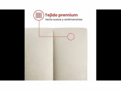 Morfeo Descanso Cabecero tapizado nórdico líneas verticales tela antimanchas para cama 180 cm - 190x125 cm