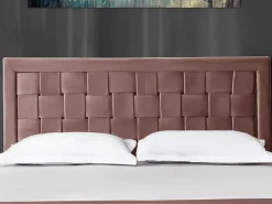 Discount Cabecero tejido de 160 cm, terciopelo viejo. JENNA Cabecero Y Puente De Cama