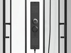Shower & Design Cabina de ducha de hidromasaje rectangular, Ancho 110 x Prof. 80 x Alt. 215 cm, SULIPA