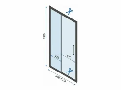 Hot Cabina De Ducha De Pared Rapid Slide 130X80 Chrome Cabina De Ducha