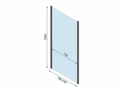 Hot Cabina De Ducha De Pared Rapid Swing 90X80 Chrome Cabina De Ducha