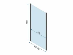 Hot Cabina De Ducha De Pared Rapid Swing 90X80 Chrome Cabina De Ducha