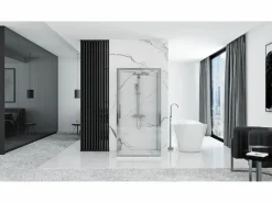 Rea Cabina De Ducha De Pared Rapid Swing 120X80 Chrome