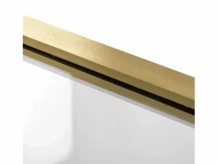 Rea Cabina De Ducha De Pared Atlas Brush Gold 120X90 Right