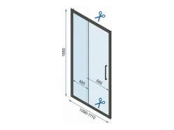 Hot Cabina De Ducha De Pared Rapid Slide 160X100 Chrome Cabina De Ducha