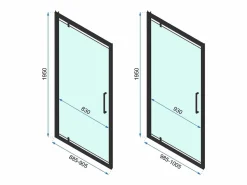 Rea Cabina De Ducha Esquinera Rapid Swing 120X100 Chrome