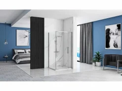 Rea Cabina De Ducha Esquinera Rapid Swing 120X80 Chrome
