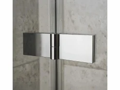Best Rea Cabina De Ducha Atlas Chrome 120X80 Left Plateado