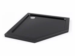 Sale Cabina De Ducha Diamond 80X80 Black + Plato De Ducha Savoy White Mampara De Ducha