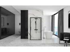 Discount Cabina De Ducha Rapid Swing 70x80 Black Cabina De Ducha