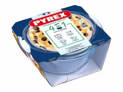 Sale Pyrex Cacerola de vidrio Essentials forma redonda con tapa 1,4L Transparente