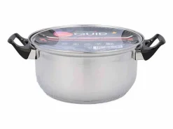 Clearance Cacerola Hábitat Quid con tapa acero inoxidable Ø22x10,5 cm Plateado