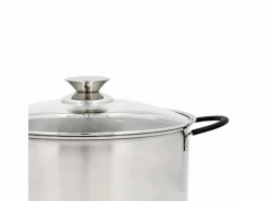 Cacerola Sensory Quid con tapa de cristal acero inoxidable Ø24 cm