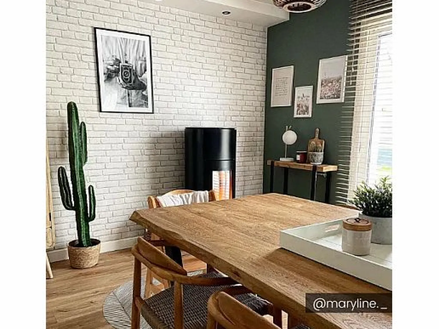 New OZAIA Cactus artificial GUADA Poliéster Alt. 145 cm Verde