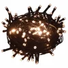 Sale vidaxl Cadena de luces 400 LEDs 40 m 8 efectos de luz blanco cálido