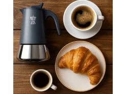 Discount Cafetera Italiana PEZZETTI STEELEXPRESS 4 Tazas Acero Inoxidable Todos Fuegos Inducción Pequeño Electrodoméstico