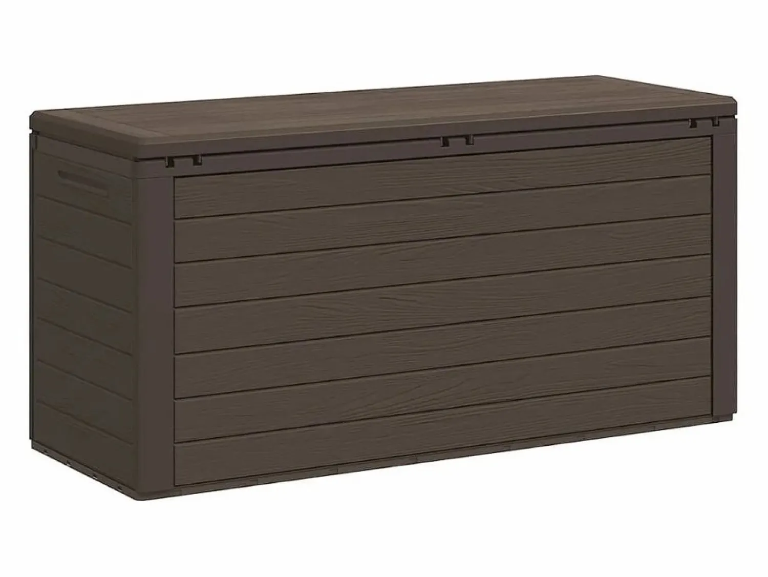 Discount Cagnes-sur-Mer Caja de almacenamiento de jardín marrón 116x44x55 cm Baúl De Jardín