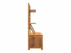 vidaxl Caja de almacenaje con enrejado madera de acacia 99x50x160 cm